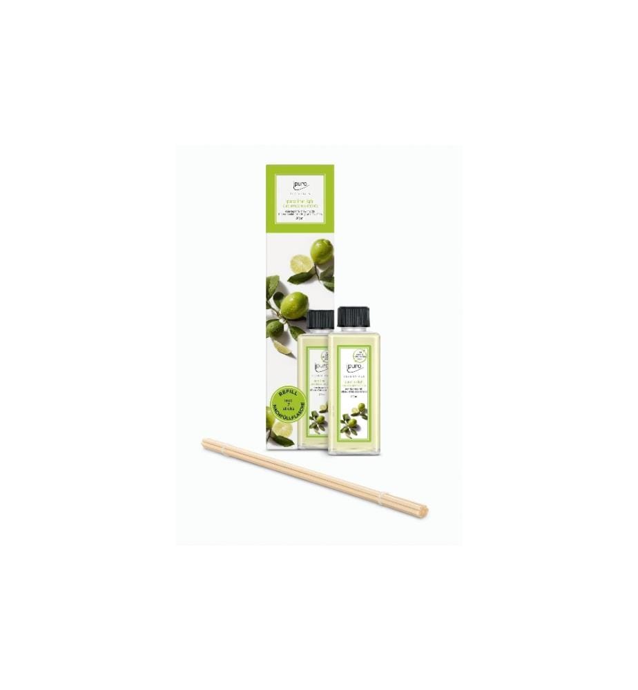 IPURO - Bâtonnets parfumés Recharge Lime Light avec bâtonnets 200 ml