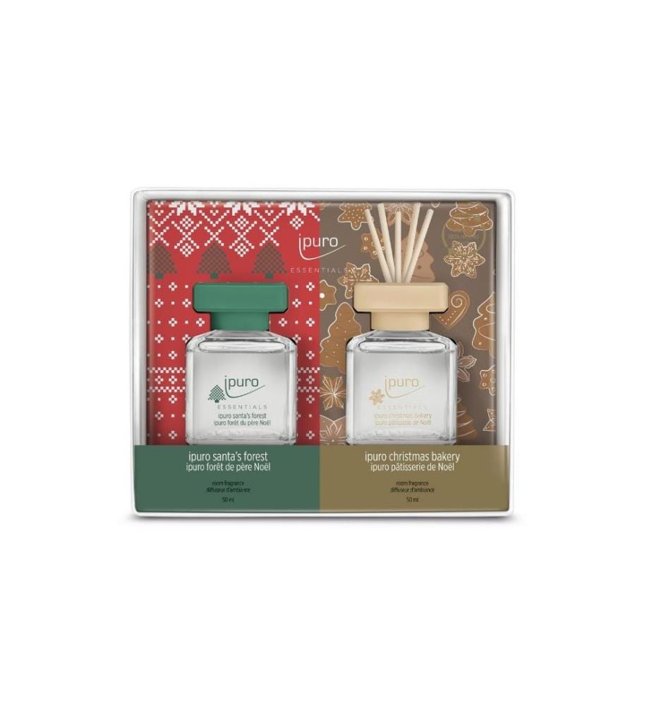 IPURO - Bâtonnets parfumés Christmas Bakery & Santa`s Forest 2 x 50 ml