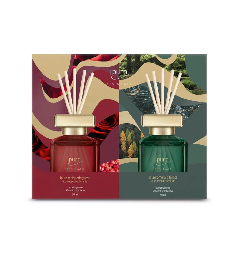 IPURO - Bâtonnets parfumés Set cadeau rose & forest 2 x 50 ml