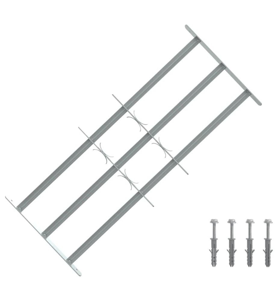 Grille réglable de sécurité de fenêtres et 3 barres 700-1050 mm