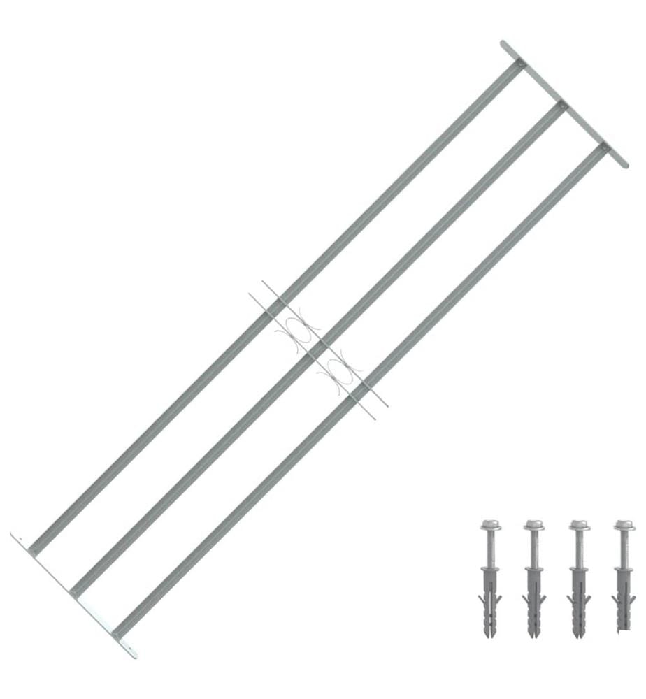 Grille réglable de sécurité de fenêtres et 3 barres 1000-1500mm