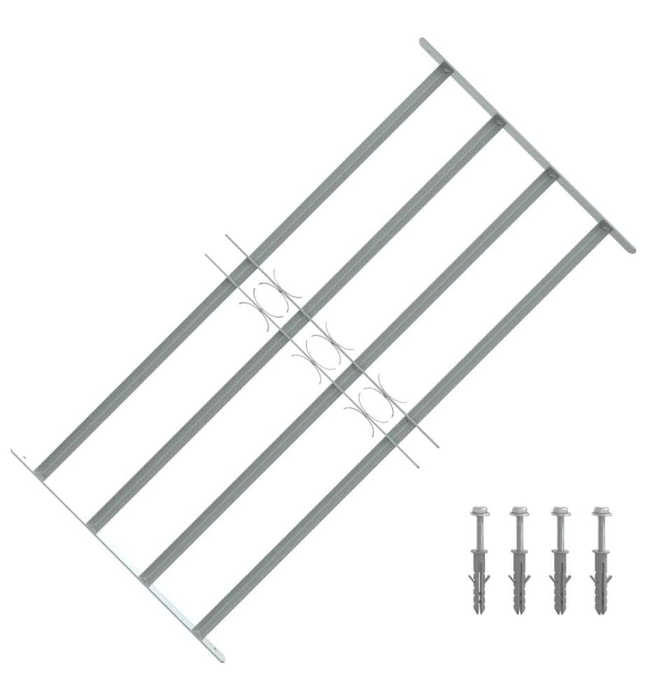 Grille réglable de sécurité de fenêtres et 4 barres 700-1050 mm