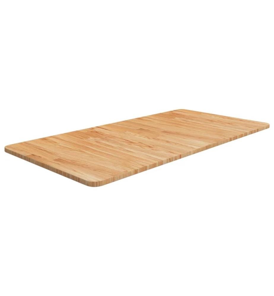 Comptoir de salle de bain Marron clair 100x50x1,5cm Bois traité