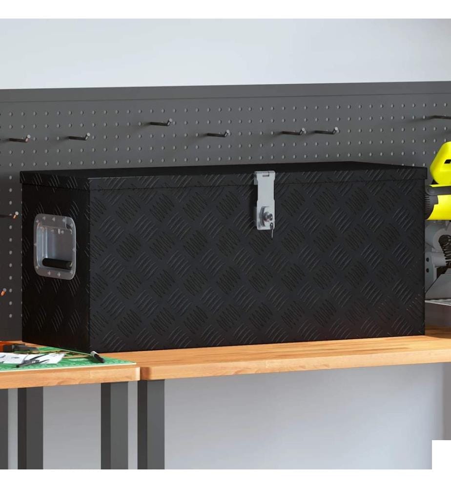Boîte en aluminium 70 x 24 x 42 cm Trapézoïdal Argenté