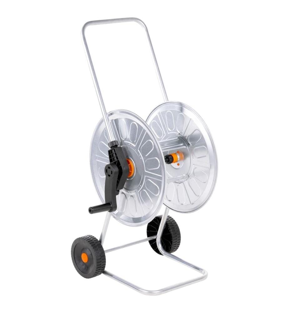Chariot enrouleur pour tuyau de 60 m 1/2" acier