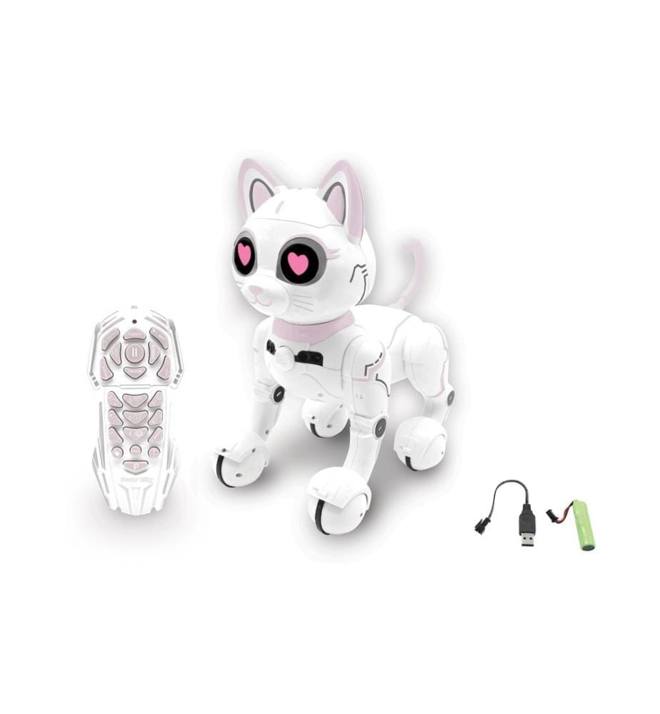 Lexibook - Robot chat Power Kitty Blanc Rose