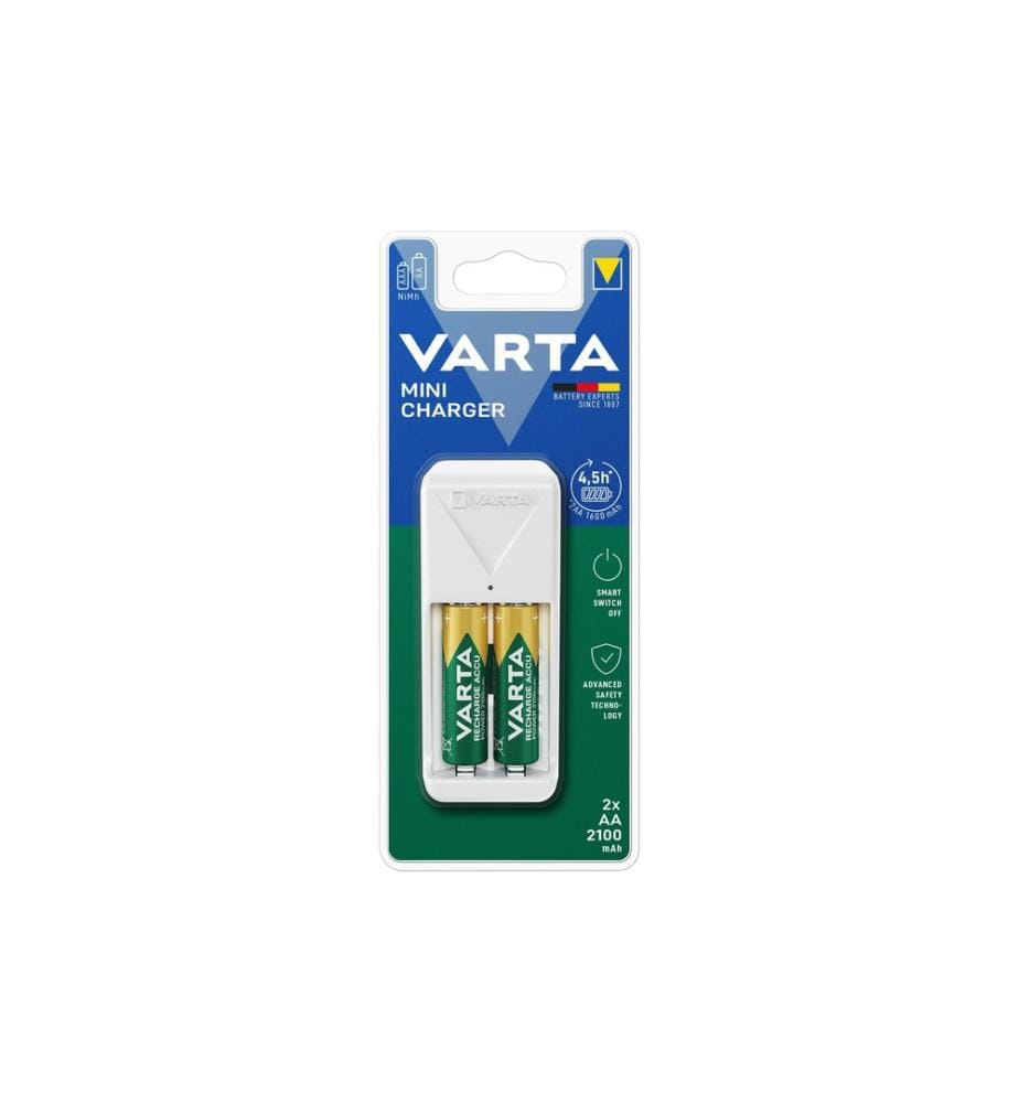 VARTA - Chargeur Mini Charger + 2x AA 1600 mAh