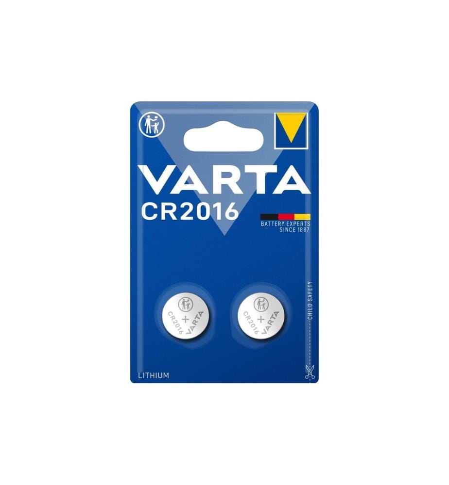 VARTA - Pile bouton CR2016 , 2 Pièce/s