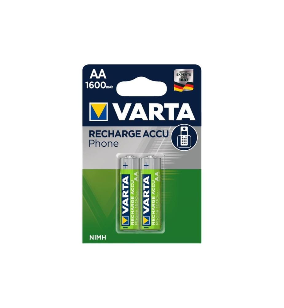 VARTA - Batterie Phone NiMH AA 1600 mAh, 2 Pièce/s