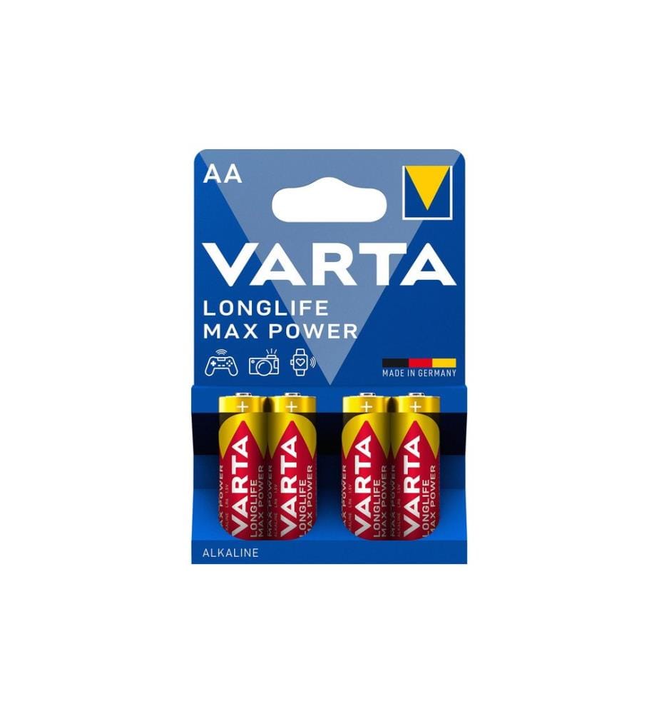 VARTA - Pile Longlife Max Power AA , 4 Pièce/s