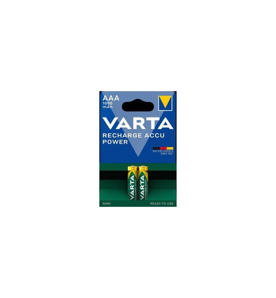VARTA - Batterie Power NiMH AAA 1000 mAh, 2 Pièce/s