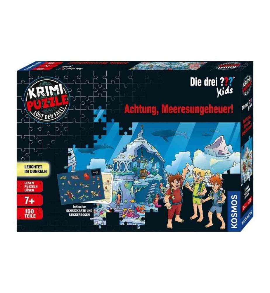 KOSMOS - Puzzle Die drei??? Kids  Achtung, Meeresungeheuer!