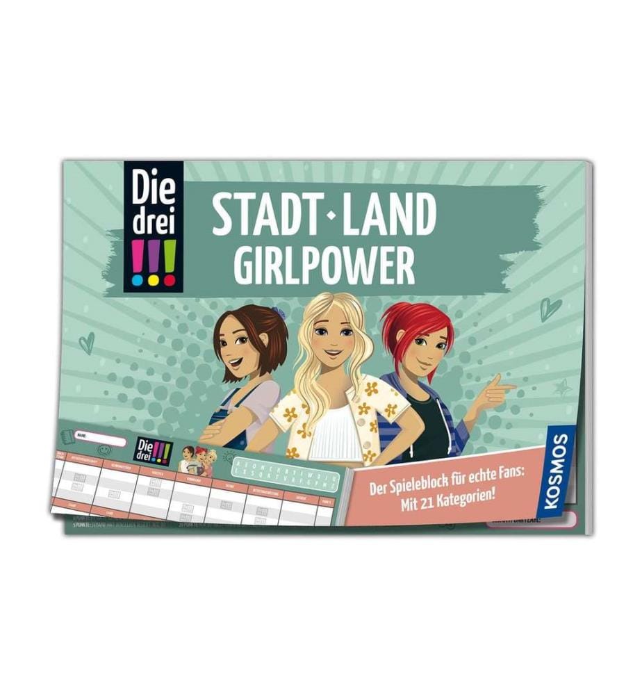 KOSMOS - Jeux denfant Die drei!!! Stadt Land Girlpower -DE-