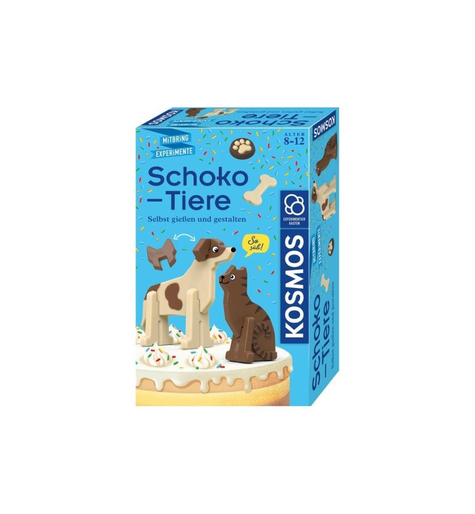 KOSMOS - Boîtes dexpérimentation Animaux en chocolat Kit de bricolage pour le chocolat