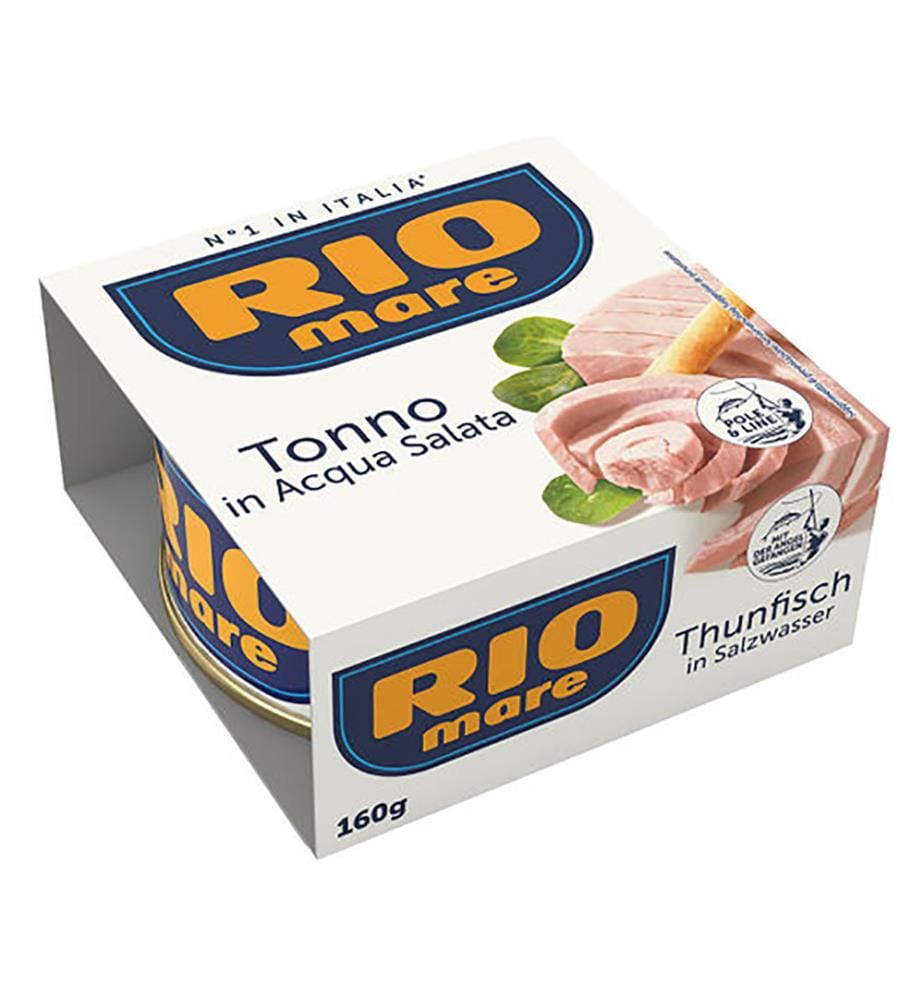 12x Rio Mare Tonno/Thon al Naturale en eau salée - 160g