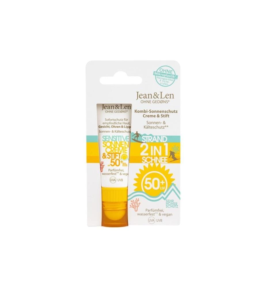 Jean & Len - Crème solaire Crème solaire et stick SPF50 20 ml + 3 g