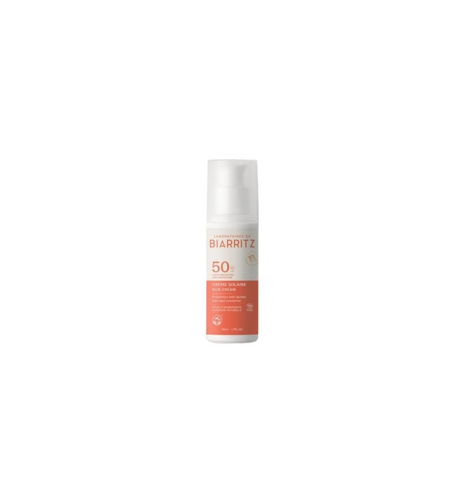 Laboratoires de Biarritz - Crème solaire Visage SPF 50 sans parfum 100 ml