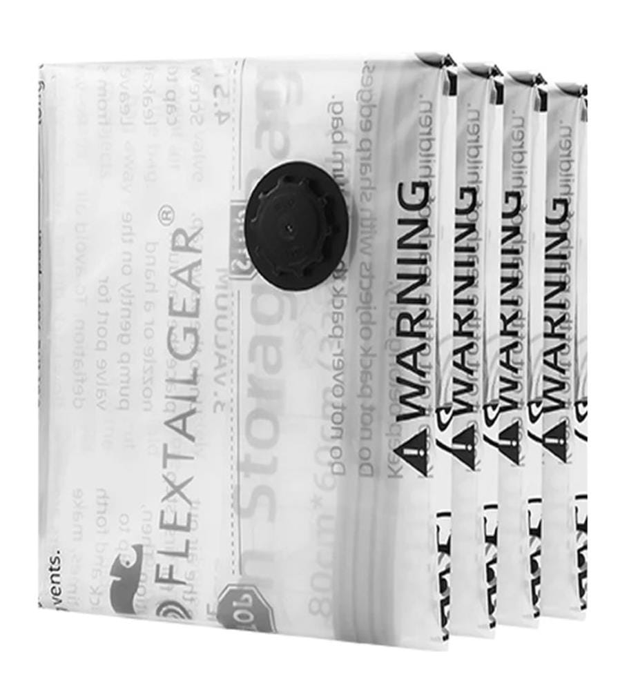 Lot de 4 Sacs de Compression Sous Vide pour Textiles Medium 50 x 70 cm