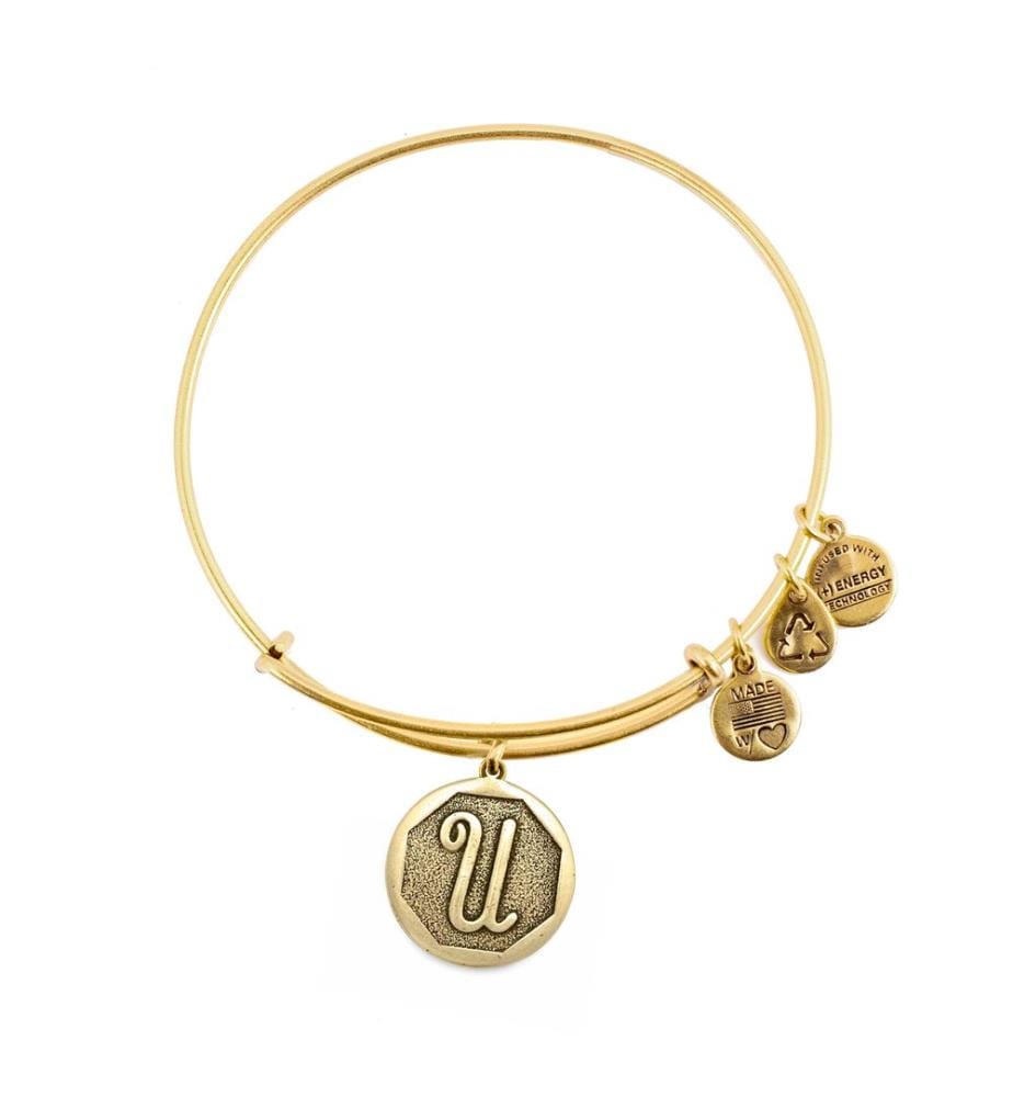 Bracelet initiale U - Doré