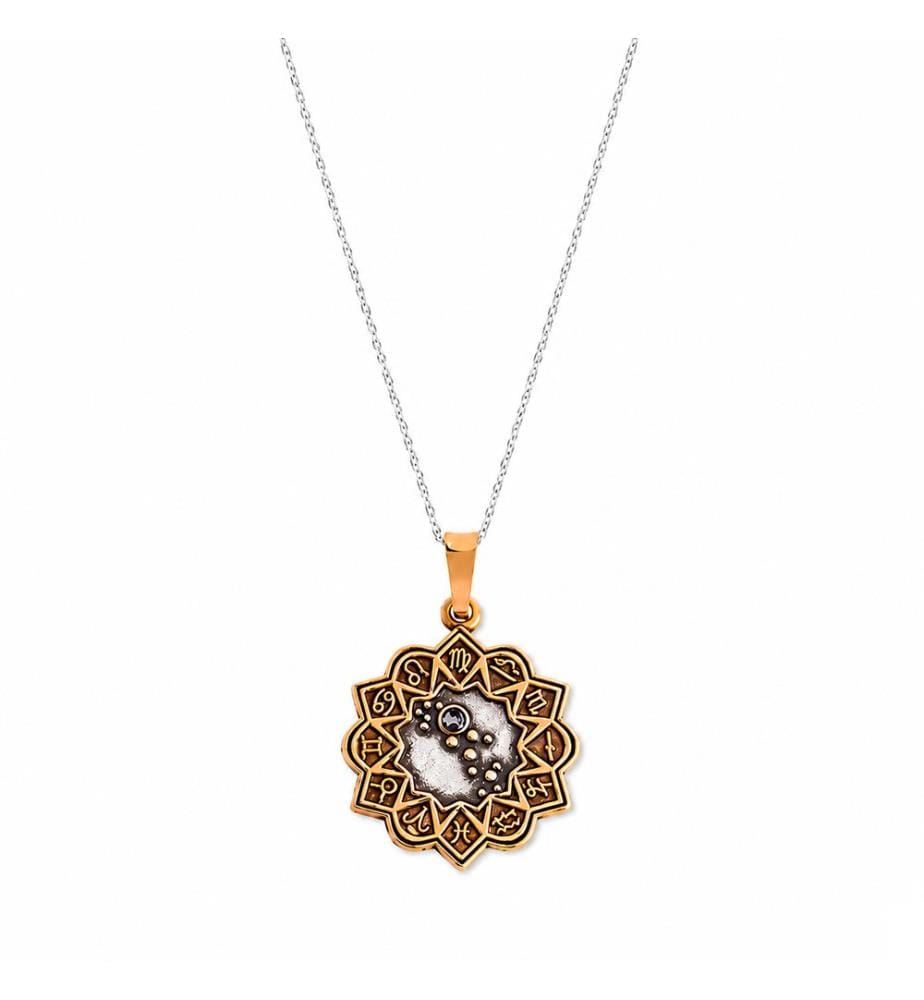 Collier Capricorne Zodiaque Cristal - Bi-ton