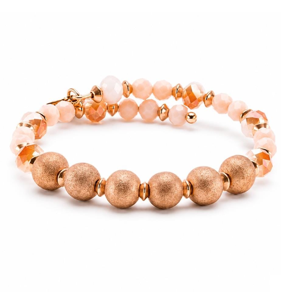 Bracelet Rétro Glamour Enigma Wrap - Doré lavé