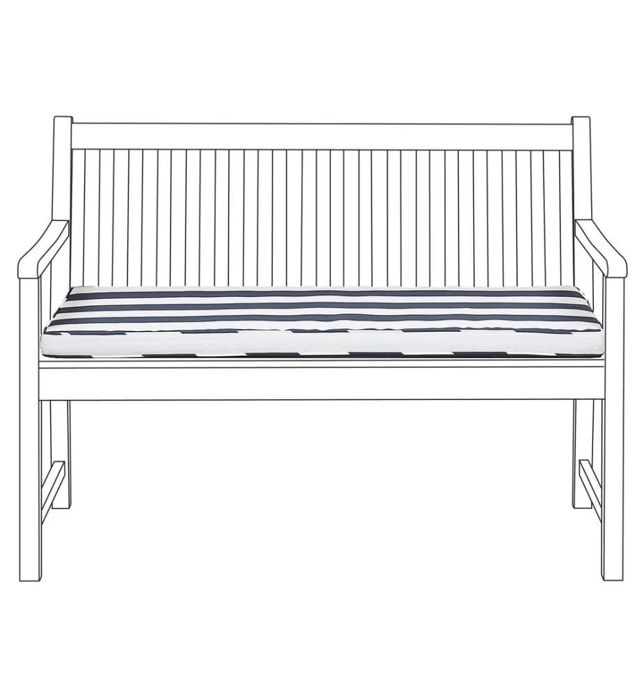 Coussin de banquette VIVARA 112 x 54 cm Bleu marine