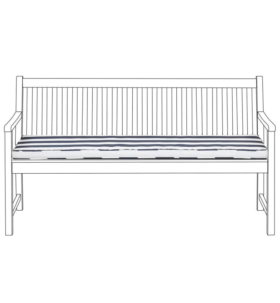 Coussin de banquette VIVARA 152 x 54 cm Bleu marine