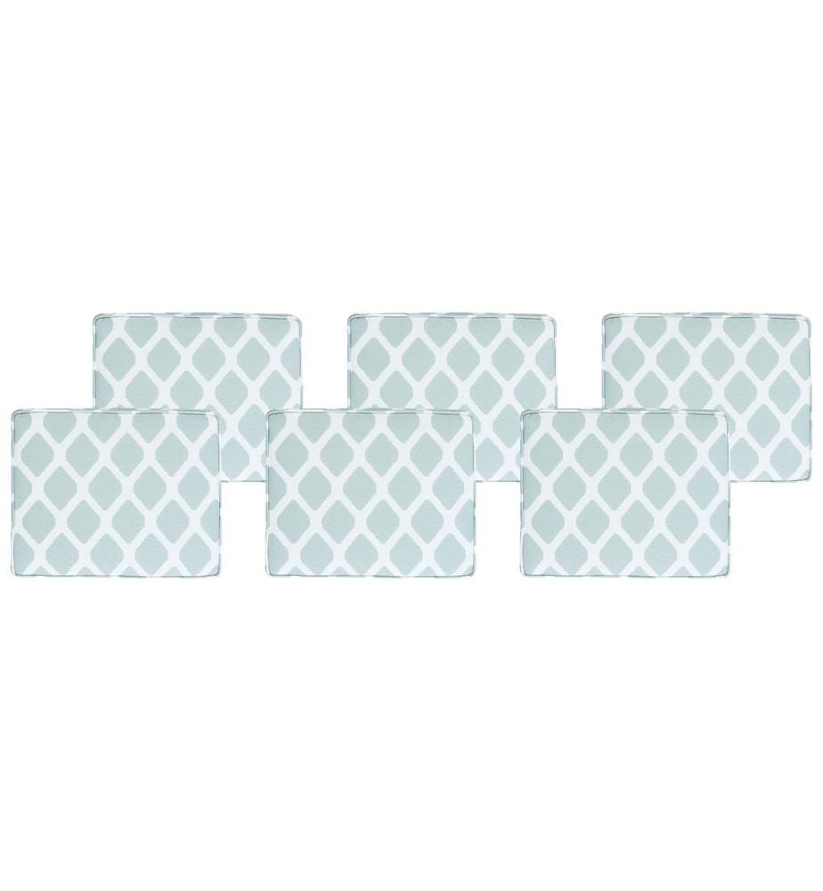 Lot de 6 coussins pour chaises de jardin TOLVE 39 x 31 cm Vert menthe