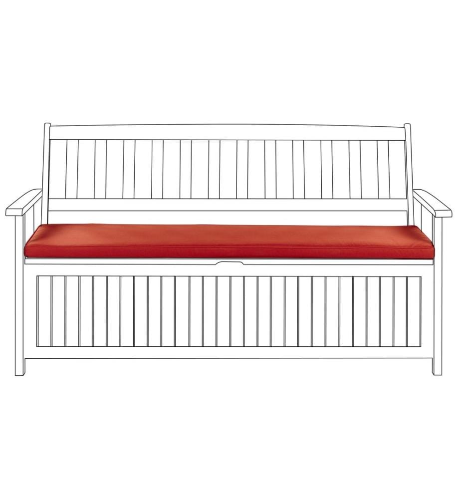 Coussin de banquette SOVANA Rouge foncé