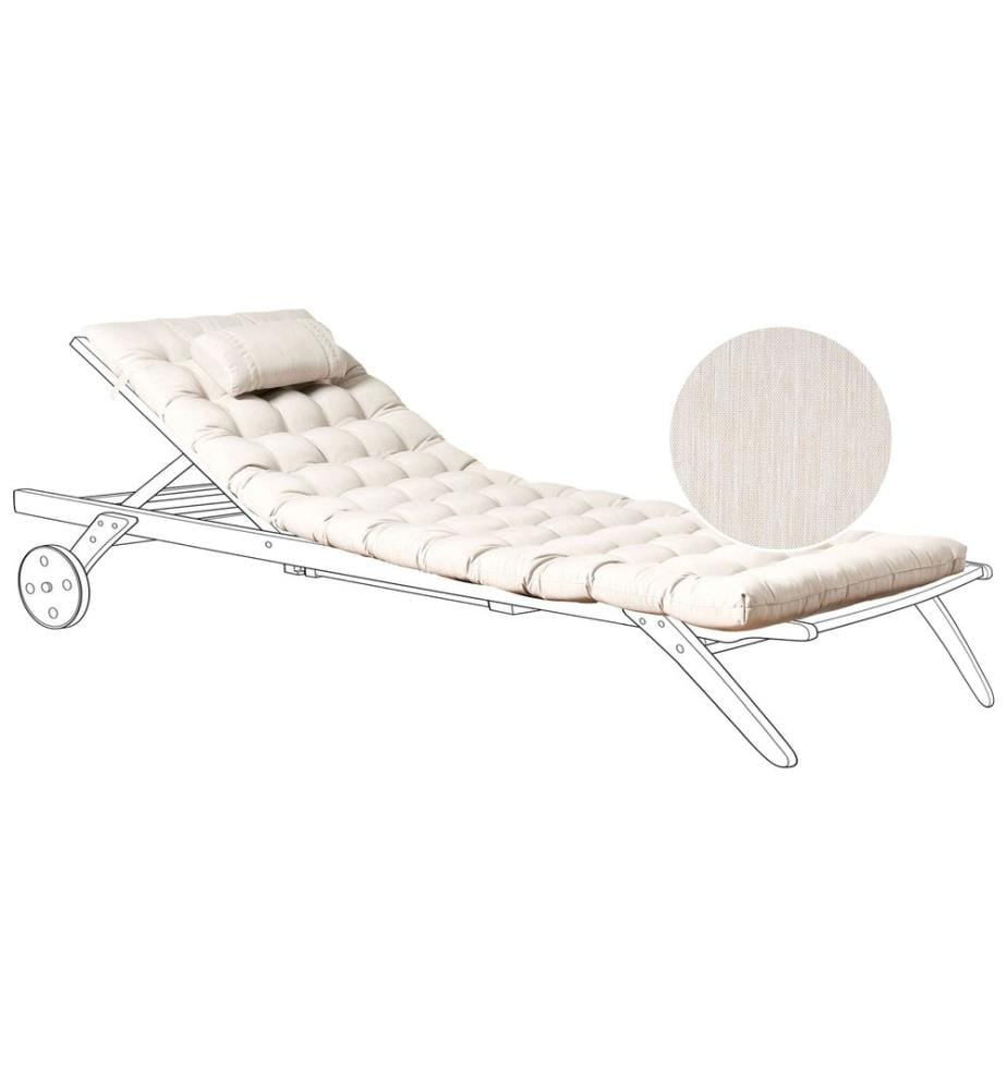 Coussin de transat extérieur CESANA PREMIUM Beige clair