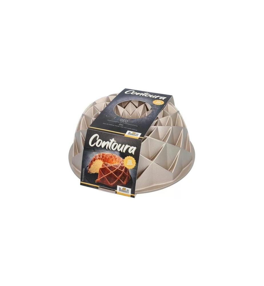 RBV BIRKMANN - Moule à Kouglof Contoura Geo 24 cm, or