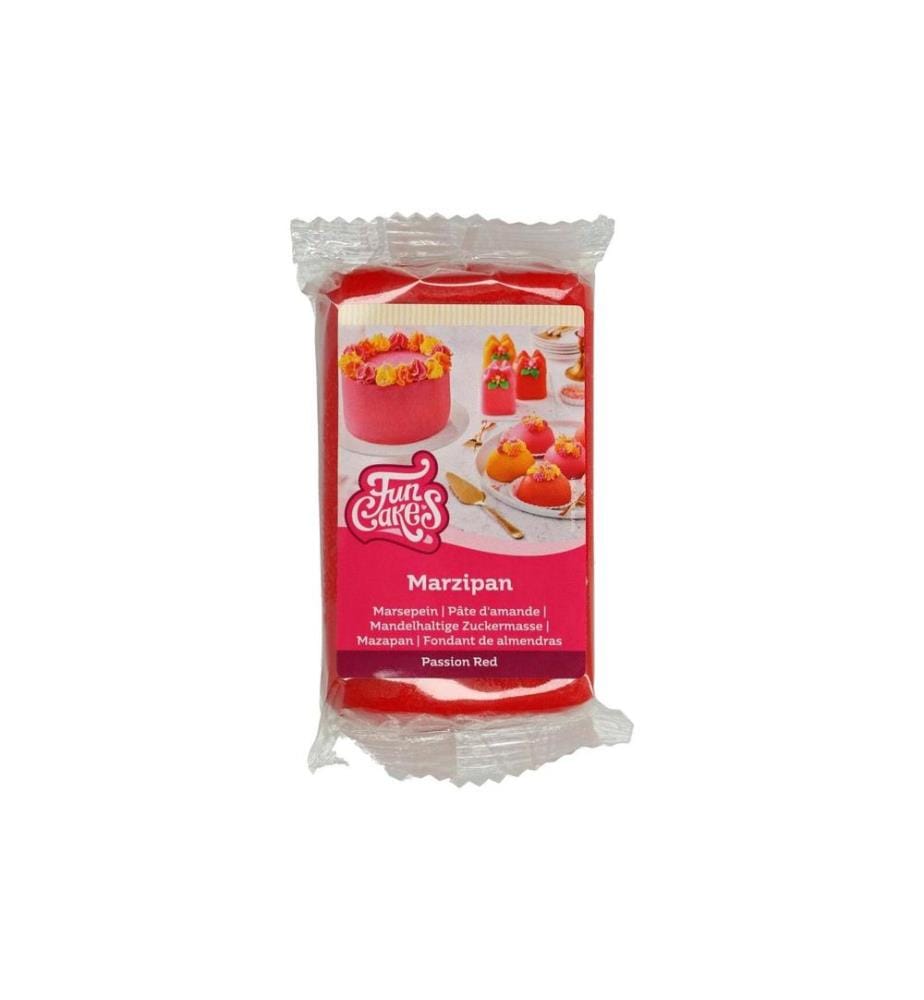 FUNCAKES - Pâte d'amande  rouge 250 g