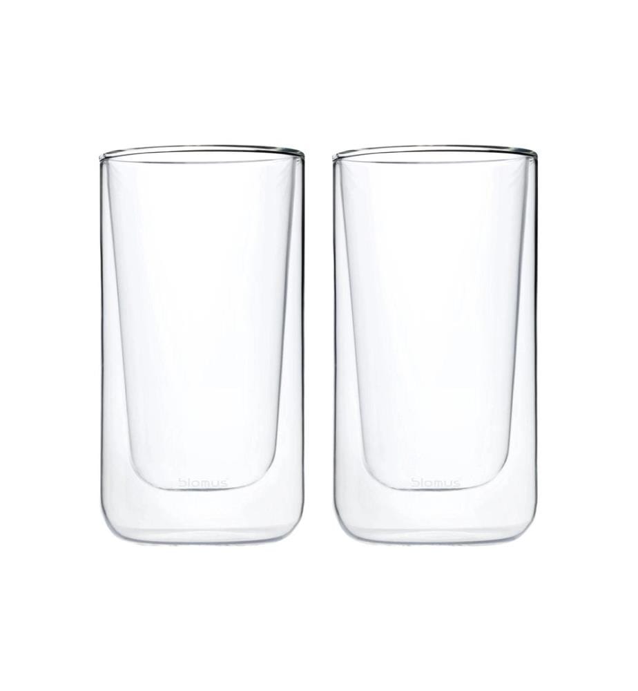 Blomus Tasse à latte macchiato Nero 320 ml, 2 pièces, Transparent