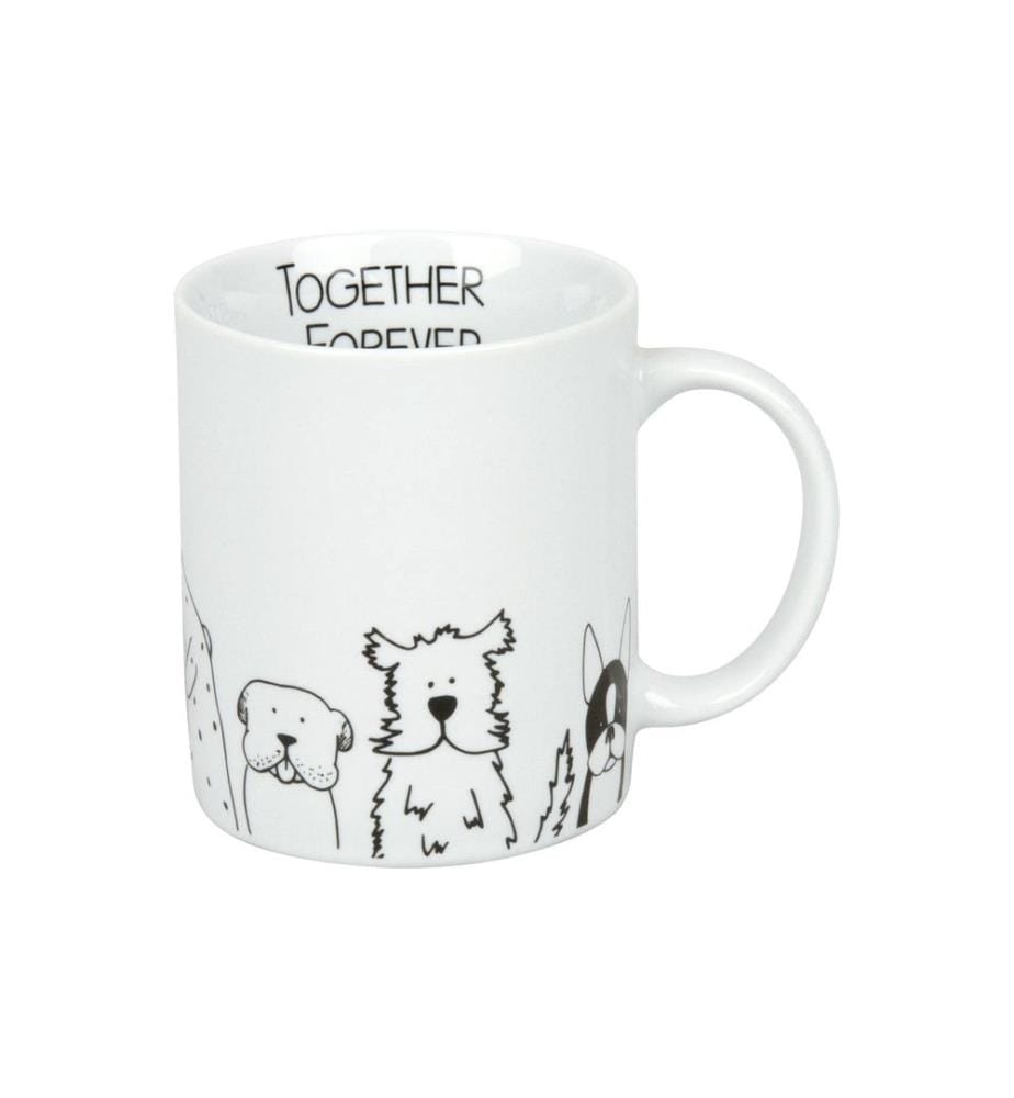 Könitz Tasse universelle Funny Dogs 300 ml, 1 pièce, Blanc