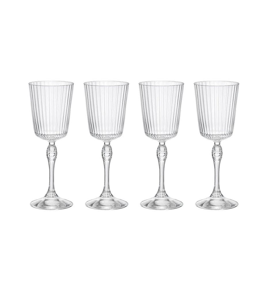 Bormioli Rocco Verre à cocktail America 20s 250 ml, 4 pièces, Transparent