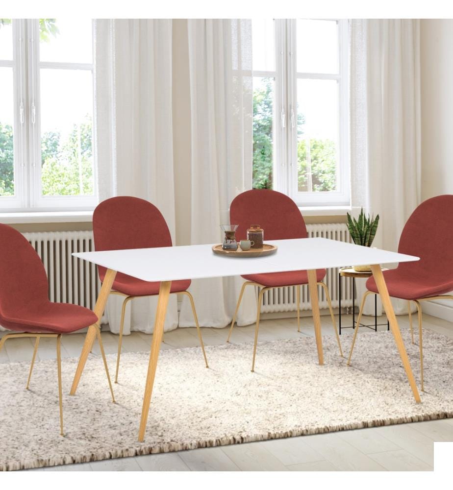 Table de Repas Sally 120 x 80 x 74 cm - Brun