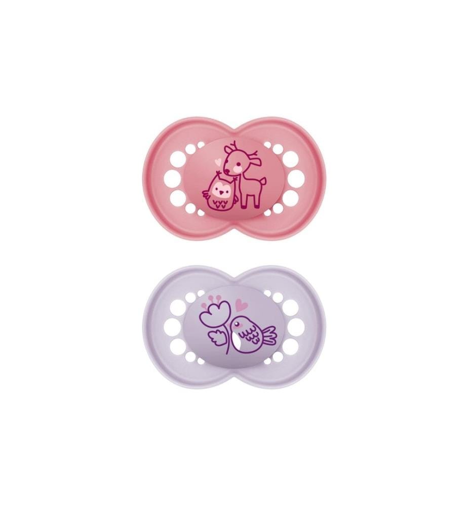 MAM - Tétines Original 2 pcs. Girl 6-16 mois
