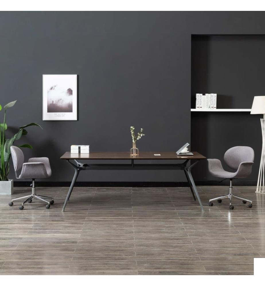 Chaise pivotante à manger Gris Tissu