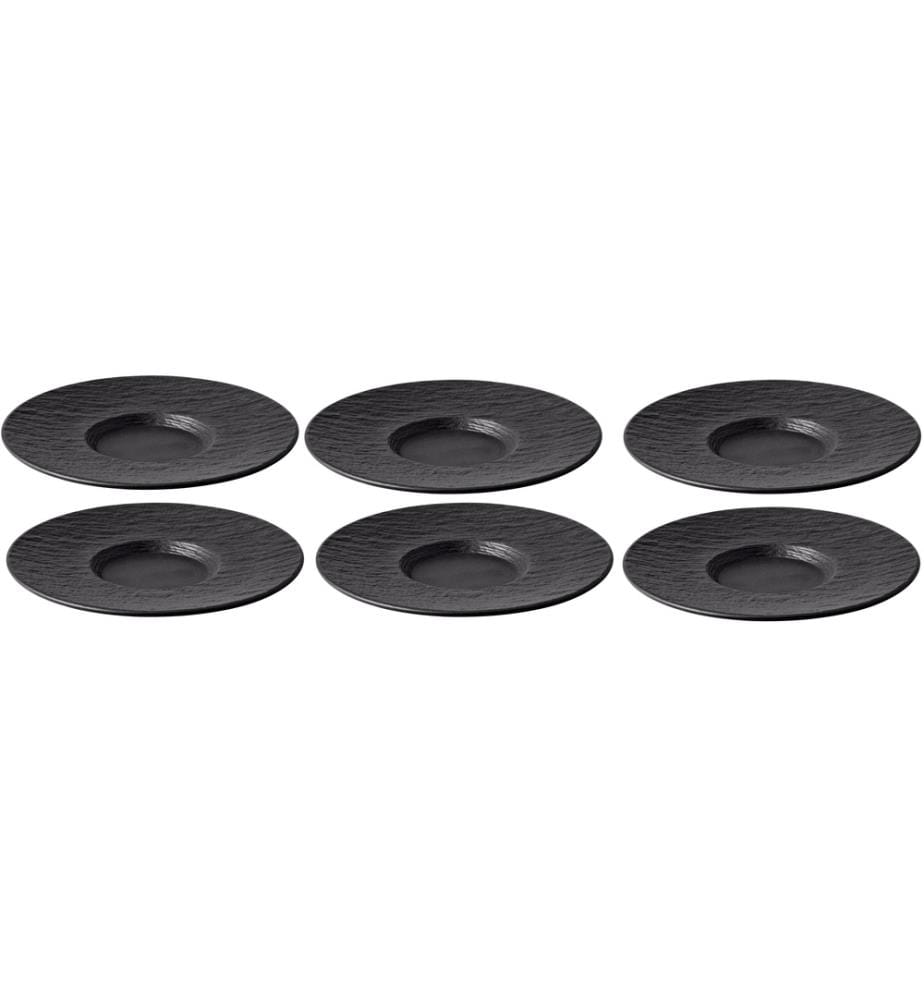 VILLEROY & BOCH - Soucoupe Manufacture Rock 6 Pièce/s, Noir