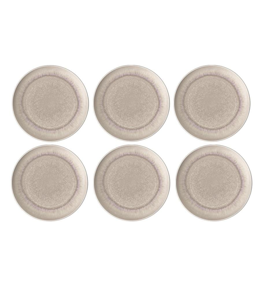 VILLEROY & BOCH - Assiette non décorative Perlemor Sand 6 Pièce/s, Beige