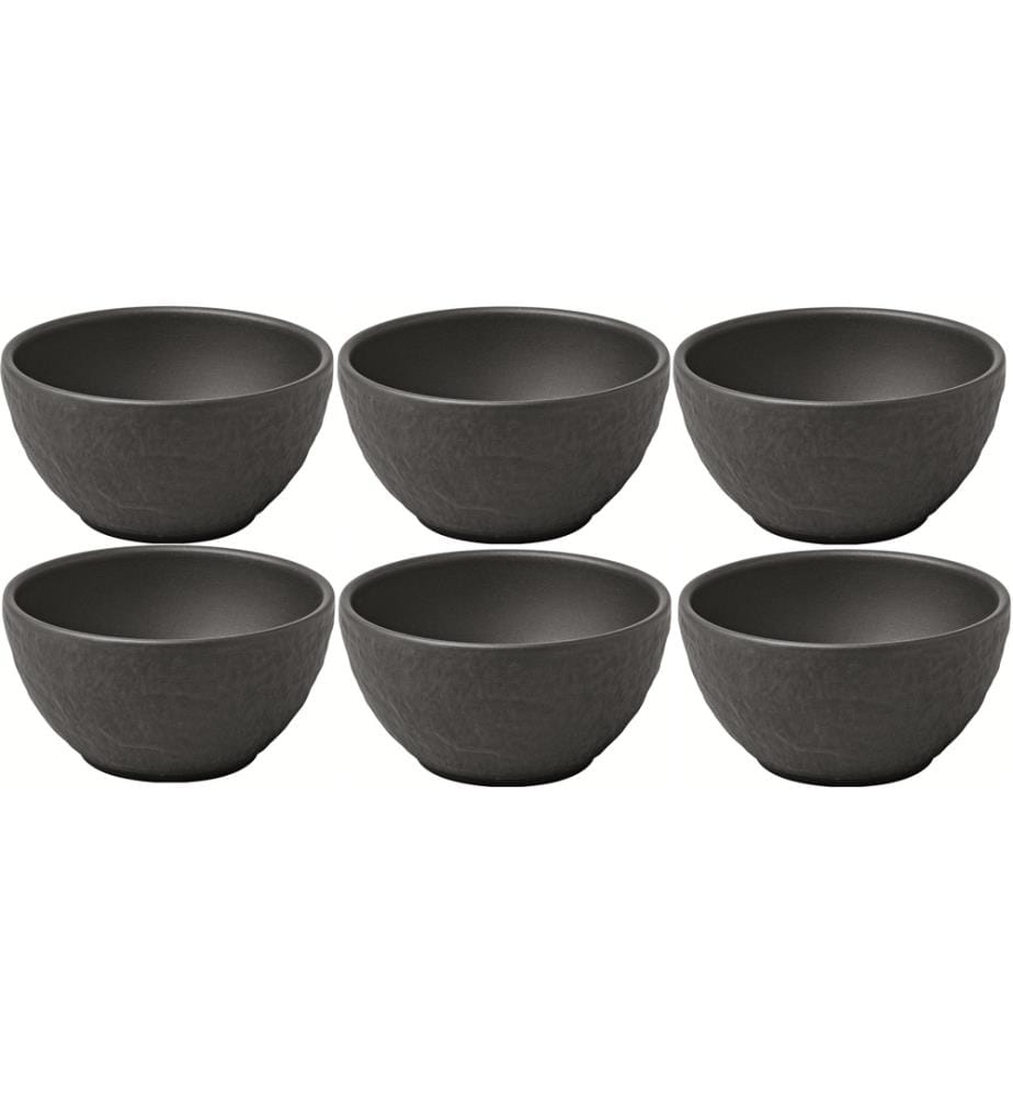 VILLEROY & BOCH - Coupelle apéritif Manufacture Rock 7.7 cm, 6 Pièce/s, Noir