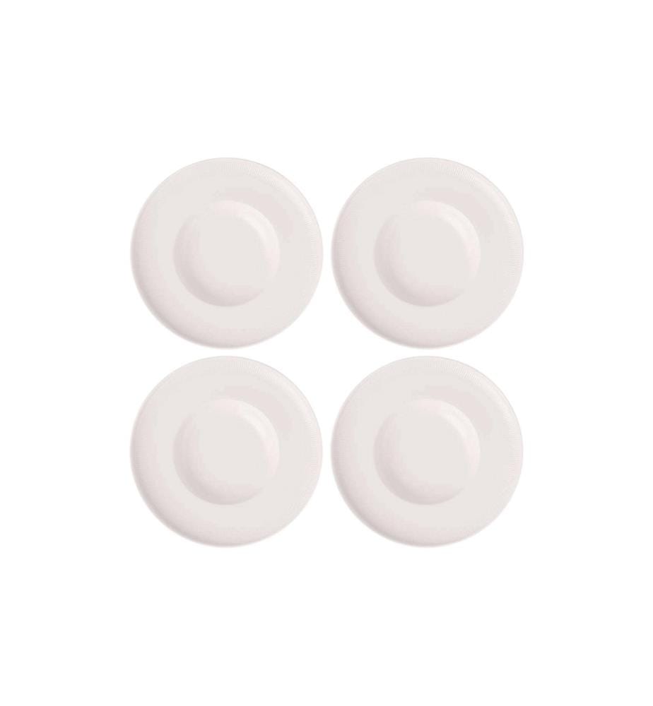VILLEROY & BOCH - Assiette de soupe et de pâtes Afina Ø 29 cm, 4 Pièce/s,Blanc