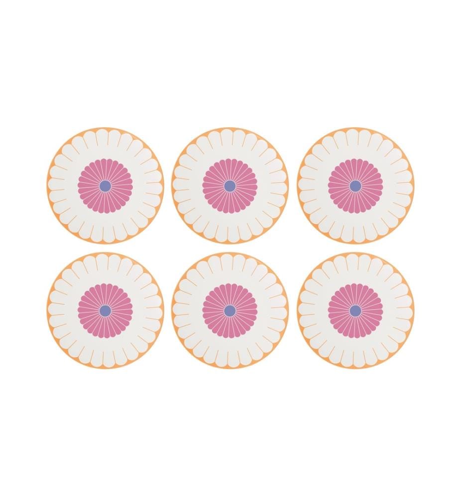 VILLEROY & BOCH - Assiette de service Fleur 6 Pièce/s,Multicolore