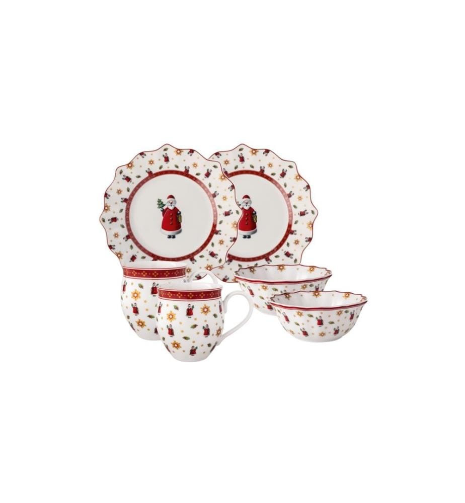 VILLEROY & BOCH - Ensemble Toy's Delight Père Noël 6 pièces