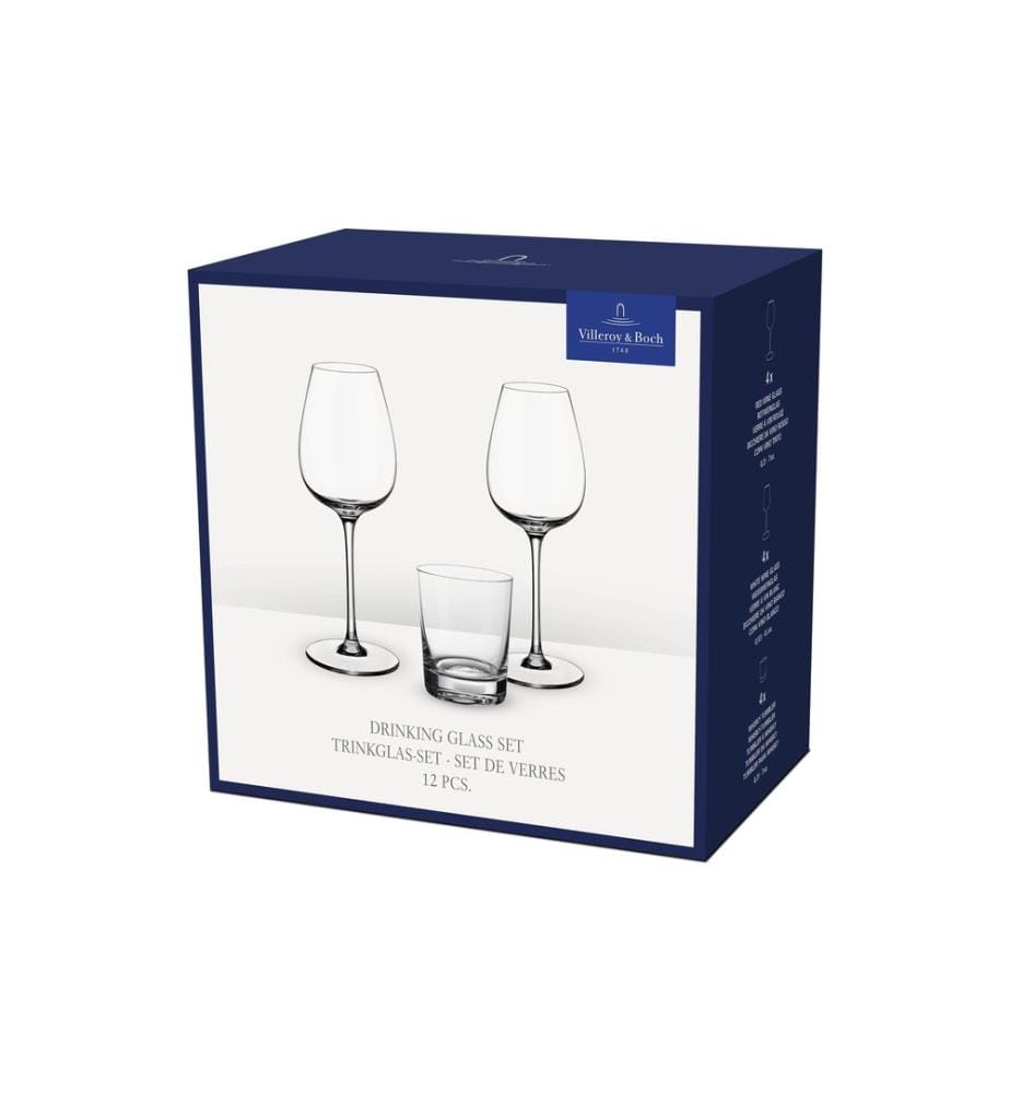 VILLEROY & BOCH - Service de verres à vin Set de verres Purismo 0.21 l / 0.12 l / 0.21 l