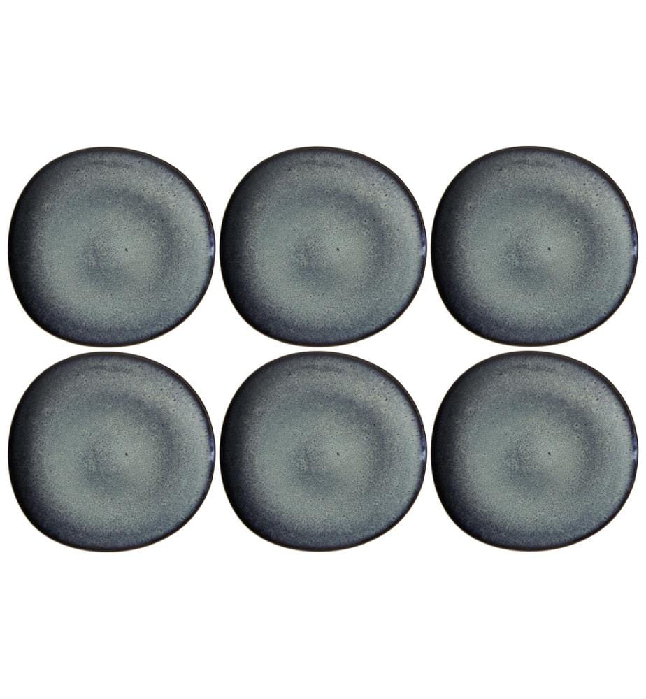 VILLEROY & BOCH - Assiette non décorative Lave Ø 28 cm, 6 pièces, Gris