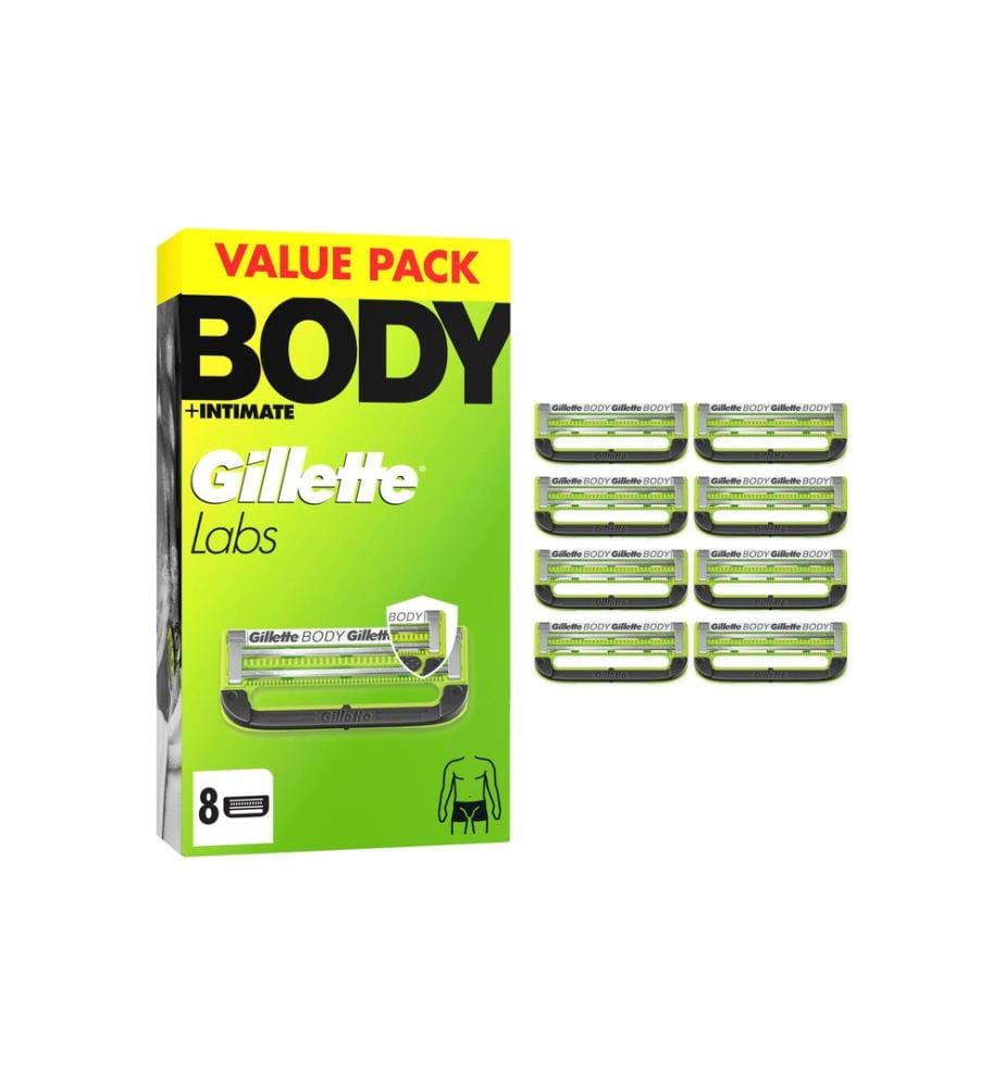 GILLETTE - Lames de rechange Body & Intimate 8 Pièce/s