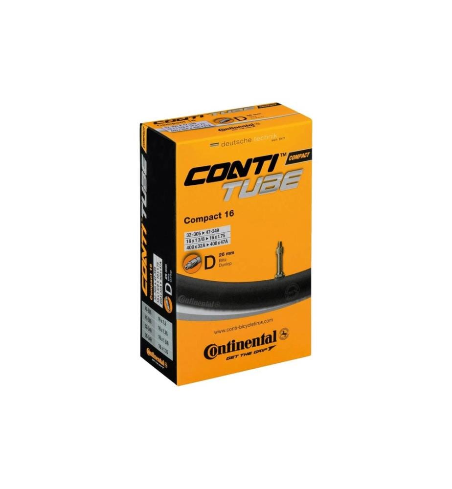 CONTINENTAL - Chambre à air de vélo Compact Dunlop 16