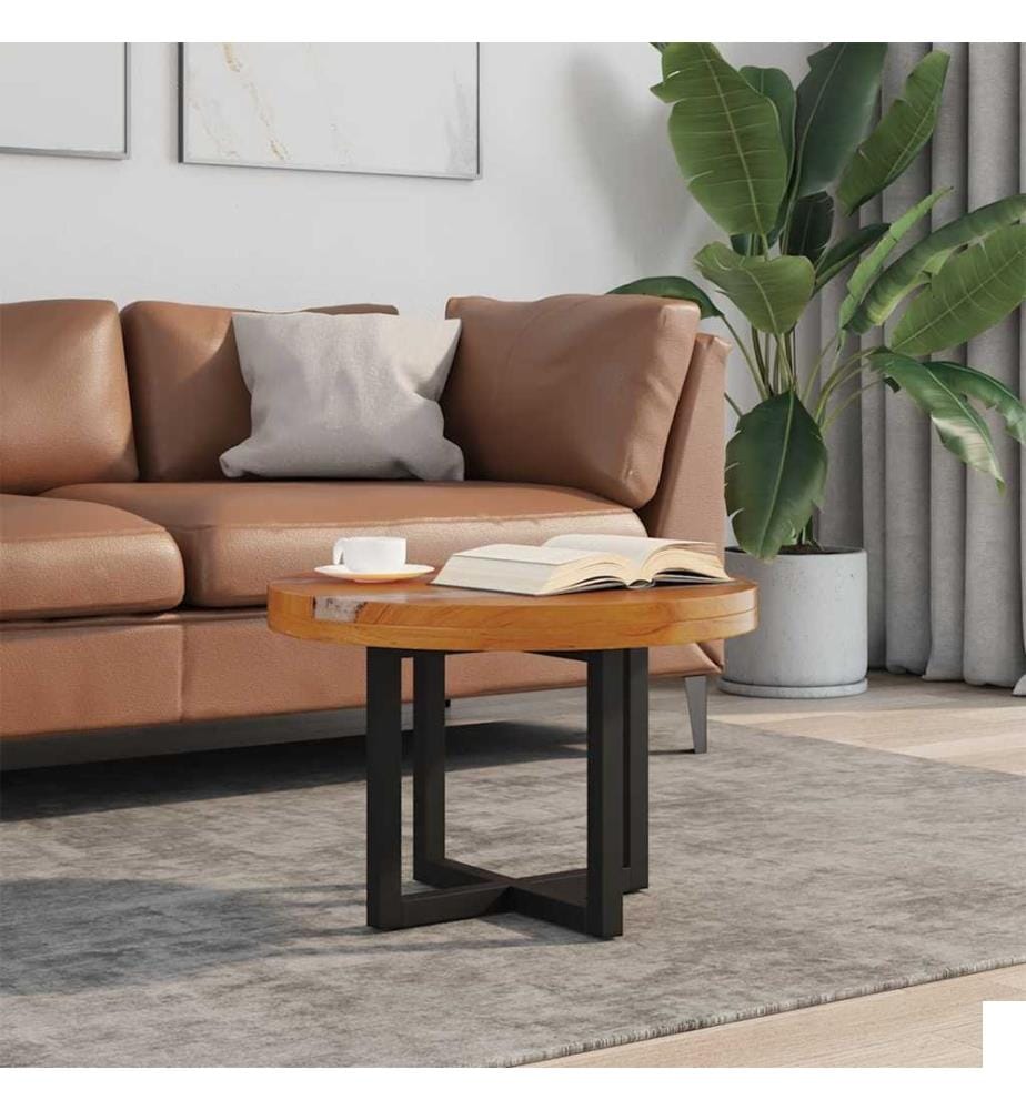 Table basse Teck Résine 60 cm