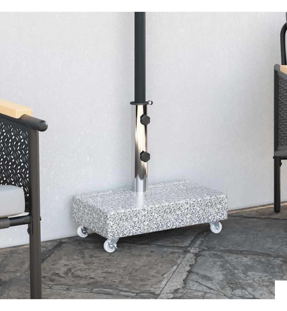 Socle de parasol Gris clair 45x25x8,3 cm Granite